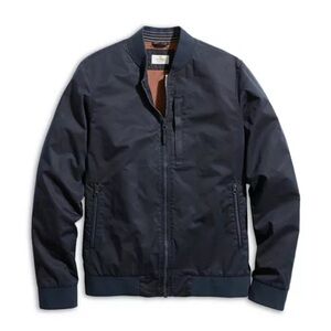 Marine Layer Dark Blue Bomber Jacket